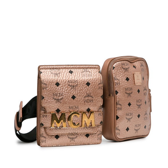 Pre-Loved MCM Visetos Modular Stark Belt Bag - Picture 2 of 11